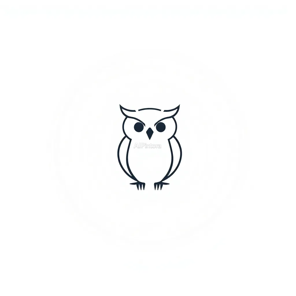 professional modern vector logo design for minimal owl logo made from geometric shapes and clean lines,
    clean brand mark, memorable icon system, negative space concept,
    perfect symmetry, balanced spacing, luxury visual identity,
    dribbble featured logo quality, behance featured branding style,
    flat vector artwork, crisp edges, commercial ready logo,
    centered composition on clean white background,
    no mockup, no 3D render, no realistic photo, no background scene,
    no shadows, no texture, no extra objects, logo only, masterpiece, best quality, ultra detailed, sharp focus, cinematic lighting, volumetric lighting, depth of field, global illumination, professional color grading, hyper detailed textures, clean composition, premium visual quality, award winning artwork, 8k