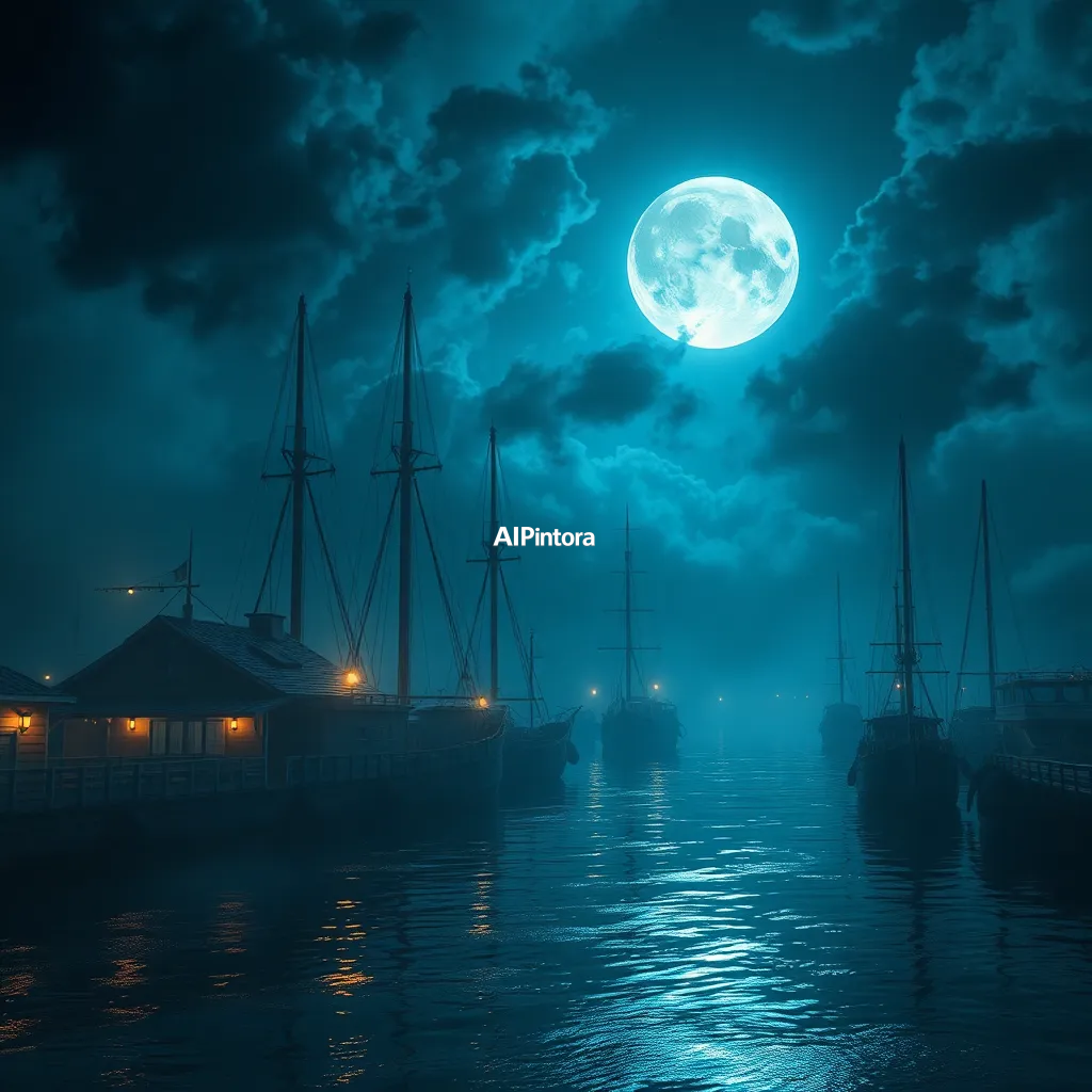cinematic ultra detailed wallpaper of a fantastical moonlit harbor concept #174, ultra detailed cinematic composition, unique visual storytelling, premium concept art, dramatic lighting, masterpiece quality,
    immersive environment, epic wide composition, strong depth, atmospheric perspective,
    dramatic cinematic lighting, volumetric fog, particles, realistic shadows,
    vibrant professional color grading, beautiful background scene,
    desktop and mobile wallpaper quality, wallpaper engine style,
    no text, no watermark, no logo, masterpiece, best quality, ultra detailed, sharp focus, cinematic lighting, volumetric lighting, depth of field, global illumination, professional color grading, hyper detailed textures, clean composition, premium visual quality, award winning artwork, 8k